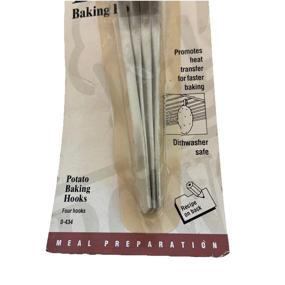 VIntage Rowoco‎ Potato Baking Pins 4 Pc Stainless Steel 5